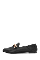 Women's Black Leather Masculine Loafer | Derimod Women's Black Leather Masculine Loafer | Derimod