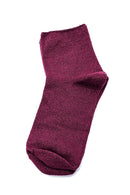 Women's Burgundy Cotton Socks | Derimod Women's Burgundy Cotton Socks | Derimod