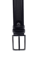 Men's Black Leather Casual Belt | Derimod Men's Black Leather Casual Belt | Derimod