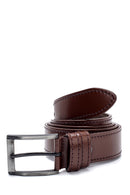 Men's Brown Leather Belt | Derimod Men's Brown Leather Belt | Derimod