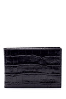 Men's Leather Crocodile Patterned Wallet | Derimod Men's Leather Crocodile Patterned Wallet | Derimod