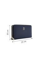 Women's Navy Blue Wallet | Derimod Women's Navy Blue Wallet | Derimod