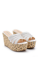 Women's Wedge Heeled Slippers | Derimod Women's Wedge Heeled Slippers | Derimod