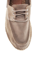 Men's Beige Suede Leather Espadrille | Derimod Men's Beige Suede Leather Espadrille | Derimod