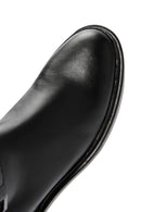 Woman Black Zippered Buckle Detail Leather Casual Boots | Derimod Woman Black Zippered Buckle Detail Leather Casual Boots | Derimod
