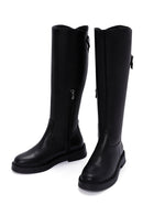 Women's Black Leather Zippered Boots | Derimod Women's Black Leather Zippered Boots | Derimod