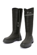 Women's Khaki Thick Soled Casual Boots | Derimod Women's Khaki Thick Soled Casual Boots | Derimod