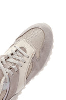 Kadın Bej Kalın Tabanlı Deri Sneaker | Derimod Kadın Bej Kalın Tabanlı Deri Sneaker | Derimod