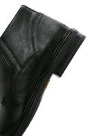 Men's Black Leather Zippered Casual Boots | Derimod Men's Black Leather Zippered Casual Boots | Derimod