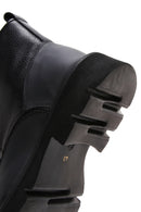 Men's Black Leather Zippered Boots | Derimod Men's Black Leather Zippered Boots | Derimod