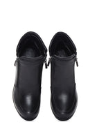 Women's Black Leather Casual Boots | Derimod Women's Black Leather Casual Boots | Derimod