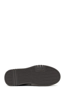 Erkek Siyah Bağcıklı Kalın Tabanlı Nubuk Deri Sneaker | Derimod Erkek Siyah Bağcıklı Kalın Tabanlı Nubuk Deri Sneaker | Derimod