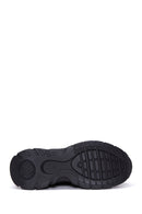 Women's Black Thick Sole Lace-Up Sneakers | Derimod Women's Black Thick Sole Lace-Up Sneakers | Derimod