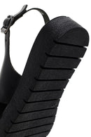 Women's Black Ankle Strap Leather Sandals | Derimod Women's Black Ankle Strap Leather Sandals | Derimod