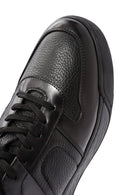 Erkek Siyah Bağcıklı Deri Casual Sneaker | Derimod Erkek Siyah Bağcıklı Deri Casual Sneaker | Derimod