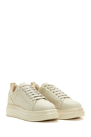 Women's Beige Thick Soled Sneaker | Derimod Women's Beige Thick Soled Sneaker | Derimod