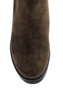 Women's Suede Heeled Boots | Derimod Women's Suede Heeled Boots | Derimod