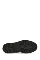 Women's Black Zippered Leather Boots | Derimod Women's Black Zippered Leather Boots | Derimod