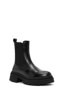 Women's Black Leather Chelsea Boots | Derimod Women's Black Leather Chelsea Boots | Derimod