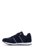 Caterpillar Men's Navy Blue Shelby Suede Leather Sneaker | Derimod Caterpillar Men's Navy Blue Shelby Suede Leather Sneaker | Derimod