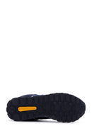 Caterpillar Men's Navy Blue Shelby Suede Leather Sneaker | Derimod Caterpillar Men's Navy Blue Shelby Suede Leather Sneaker | Derimod