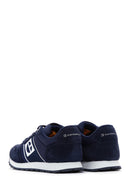 Caterpillar Men's Navy Blue Shelby Suede Leather Sneaker | Derimod Caterpillar Men's Navy Blue Shelby Suede Leather Sneaker | Derimod