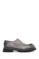Men's Gray Lace-up Suede Leather Casual Shoes | Derimod Men's Gray Lace-up Suede Leather Casual Shoes | Derimod
