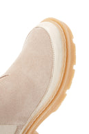 Women's Gray Suede Leather Chelsea Boots | Derimod Women's Gray Suede Leather Chelsea Boots | Derimod