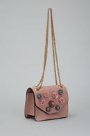 Women's Shoulder Bag with Flower Detail | Derimod Women's Shoulder Bag with Flower Detail | Derimod