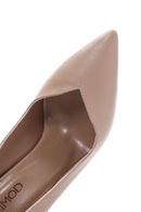 Kadın Pembe İnce Topuklu Deri Stiletto | Derimod Kadın Pembe İnce Topuklu Deri Stiletto | Derimod
