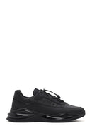 Erkek Siyah bağcıklı Deri Sneaker | Derimod Erkek Siyah bağcıklı Deri Sneaker | Derimod