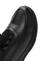 Men's Black Lace-up Leather Sneaker | Derimod Men's Black Lace-up Leather Sneaker | Derimod