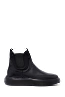 Men's Black Thick Sole Leather Chelsea Boots | Derimod Men's Black Thick Sole Leather Chelsea Boots | Derimod