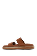 Women's Tan Buckled Slippers | Derimod Women's Tan Buckled Slippers | Derimod