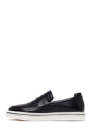 Erkek Siyah Deri Loafer | Derimod Erkek Siyah Deri Loafer | Derimod
