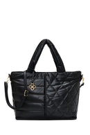 Women's Black Quilted Shoulder Bag | Derimod Women's Black Quilted Shoulder Bag | Derimod