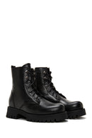 Women's Leather Flat Boots | Derimod Women's Leather Flat Boots | Derimod