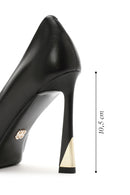 Kadın Siyah Yüksek Topuklu Deri Stiletto | Derimod Kadın Siyah Yüksek Topuklu Deri Stiletto | Derimod
