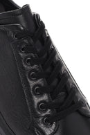 Men's Black Lace-up Leather Sneaker | Derimod Men's Black Lace-up Leather Sneaker | Derimod