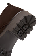 Men's Brown Suede Leather Classic Boots | Derimod Men's Brown Suede Leather Classic Boots | Derimod