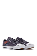 Harley Davidson Men's Gray Pearland Sneaker | Derimod Harley Davidson Men's Gray Pearland Sneaker | Derimod