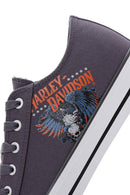 Harley Davidson Men's Gray Pearland Sneaker | Derimod Harley Davidson Men's Gray Pearland Sneaker | Derimod