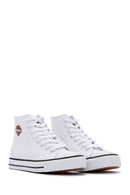 Harley Davidson Kadın Beyaz Pittsburgh Bilekli Sneaker | Derimod Harley Davidson Kadın Beyaz Pittsburgh Bilekli Sneaker | Derimod