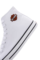 Harley Davidson Kadın Beyaz Pittsburgh Bilekli Sneaker | Derimod Harley Davidson Kadın Beyaz Pittsburgh Bilekli Sneaker | Derimod