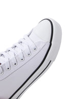 Harley Davidson Kadın Beyaz Ontario Kumaş Sneaker | Derimod Harley Davidson Kadın Beyaz Ontario Kumaş Sneaker | Derimod