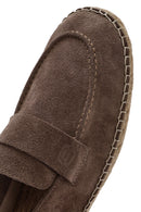 Men's Mink Suede Leather Espadrille | Derimod Men's Mink Suede Leather Espadrille | Derimod