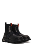 Harley Davidson Male Black Polperro Leather Chelsea Boots | Derimod Harley Davidson Male Black Polperro Leather Chelsea Boots | Derimod