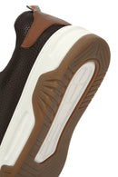 Men's Brown Lace-up Thick-Sole Leather Sneaker | Derimod Men's Brown Lace-up Thick-Sole Leather Sneaker | Derimod