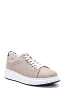 Erkek Gri Nubuk Deri Sneaker | Derimod Erkek Gri Nubuk Deri Sneaker | Derimod