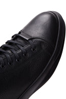 Men's Black Leather High Top Sneaker | Derimod Men's Black Leather High Top Sneaker | Derimod